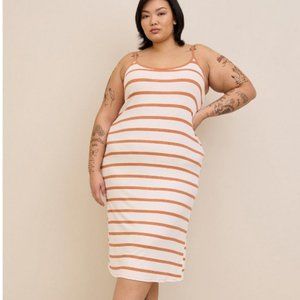 NWT Torrid Super Soft Rib Cami Lounge Gown Striped size 2 or 18/20